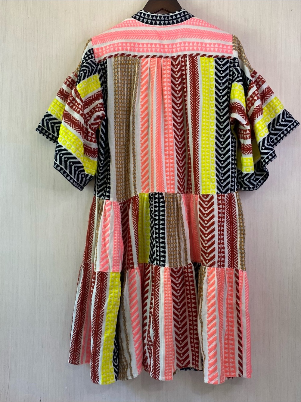 Uncle Frank Women’s Global Stripe Oversized Heavyweight Knee Length Dress Large - Picture 2 of 7